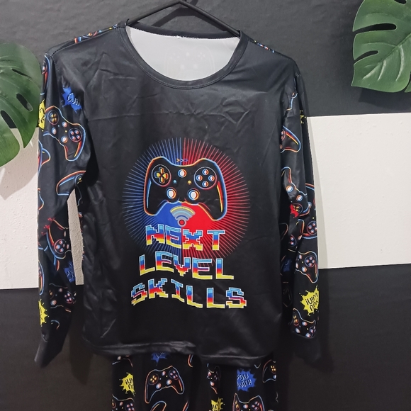 Boy Gamer Level Black Colorful pajama set - Picture 4 of 15